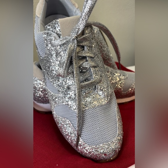 Sold…Silver Glitter Sneakers - Picture 5 of 5